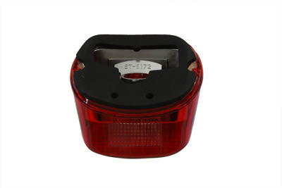 V-Twin Tail Lamp Lens Laydown Style Red - 33-1164