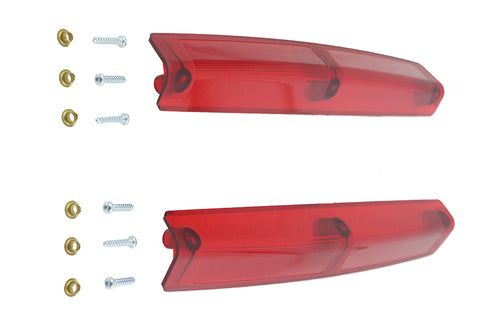 Wyatt Gatling Tour Pak Red Side Marker Lamp Lens Set - 33-1201