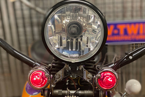 Wyatt Gatling Replica Marker Lamp Lens Glass Bullet Style Red - 33-1224