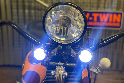 Wyatt Gatling Replica Marker Lamp Lens Glass Bullet Style White - 33-1226