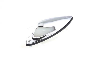 Wyatt Gatling Replica Front Fender Lamp with Glass Lens 12 Volt - 33-1250