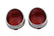 Wyatt Gatling Chrome Turn Signal Bezel Red Lens - 33-1272