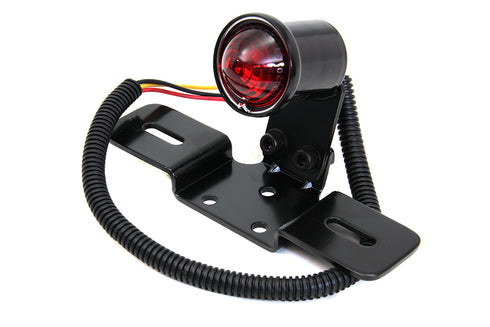 Wyatt Gatling Black Round Tail Lamp - 33-1326