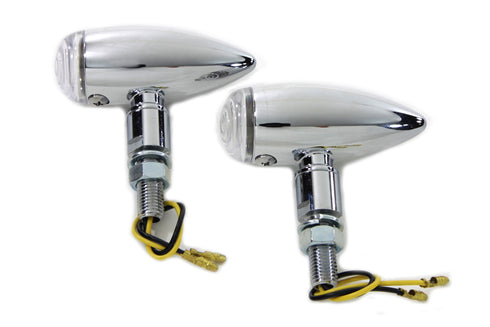 Wyatt Gatling Mini LED Bullet Clear Lens Marker Lamp Set - 33-1330