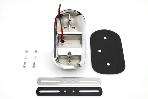 V-Twin Chrome Tombstone Style Tail Lamp - 33-1341