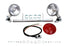 V-Twin Chrome Spring Fork Spotlamp Kit - 33-1404