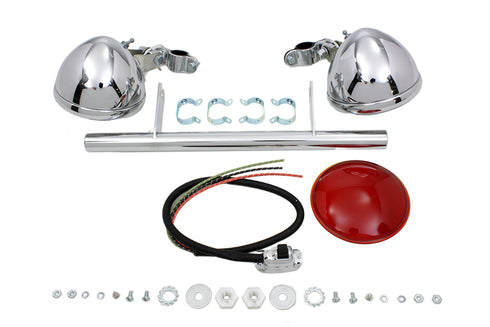V-Twin Chrome Spring Fork Spotlamp Kit - 33-1404