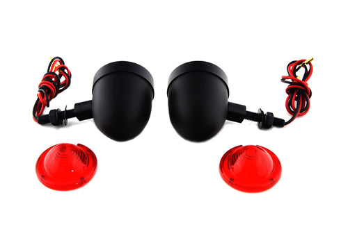 Wyatt Gatling Black Egg Style Marker Lamp Set - 33-1413