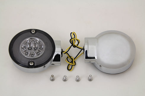 Wyatt Gatling Chrome LED Turn Signal Set Rear - 33-1443