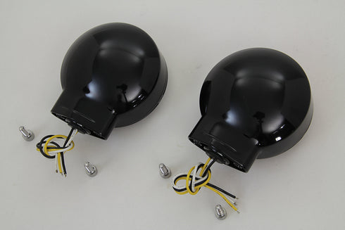 Wyatt Gatling LED Turn Signal Set Front Black - 33-1445