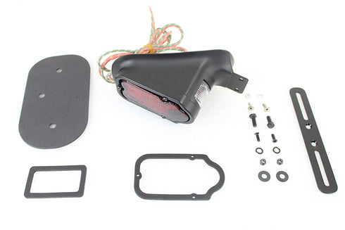 V-Twin Replica Black Tombstone Style Tail Lamp Assembly - 33-1472