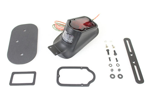 V-Twin Replica Black Tombstone Style Tail Lamp Assembly - 33-1472