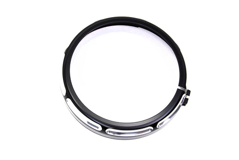 Wyatt Gatling 7 inch Black Anodize Burst Headlamp Trim Ring - 33-1477