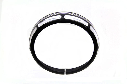 Wyatt Gatling 7 inch Black Anodize Burst Headlamp Trim Ring - 33-1477