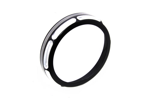 Wyatt Gatling 7 inch Black Anodize Burst Headlamp Trim Ring - 33-1479