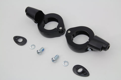 Wyatt Gatling Black Turn Signal Relocation Kit 41mm Forks - 33-1499