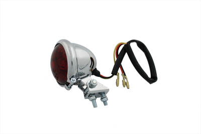 Wyatt Gatling Round LED Tail Lamp with Red Lens - 33-1526