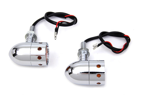 Wyatt Gatling Chrome Bullet Marker Lamp Set - 33-1533