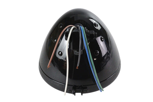 Wyatt Gatling Spring Fork Style Headlamp Assembly Black - 33-1540