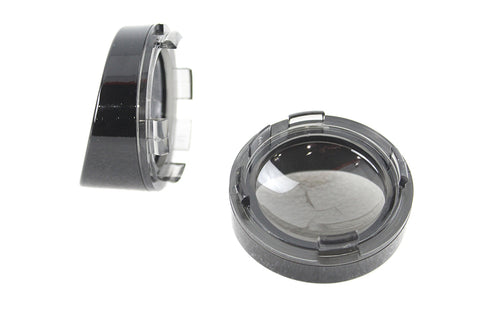 V-Twin Deuce Style Turn Signal Visor Set Smoke - 33-1569