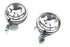 V-Twin Chrome 4-1/2 inch Spotlamp Set with Clear 6 Volt Bulb - 33-1573