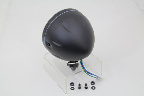 Wyatt Gatling 5-3/4 inch H4 Headlamp Unit Black - 33-1614