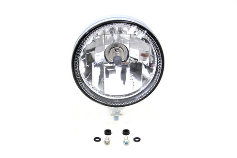 Wyatt Gatling 5-3/4 inch H4 Headlamp Unit Chrome - 33-1616
