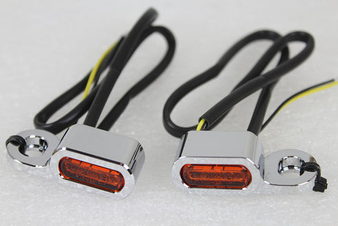Wyatt Gatling Chrome LED Turn Signal Set - 33-1630