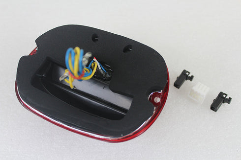 V-Twin Red Lens Tail Lamp with LED Turn Signals - 33-1640