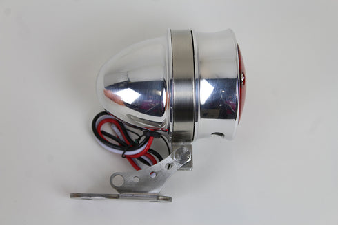 Wyatt Gatling LED Bullet Tail Lamp Assembly Chrome - 33-1666