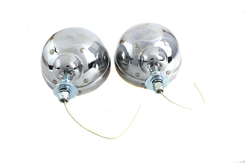 V-Twin 12 Volt Amber Spotlamp Set - 33-1673