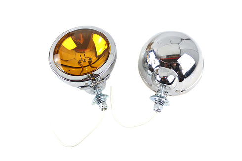 V-Twin 12 Volt Amber Spotlamp Set - 33-1673