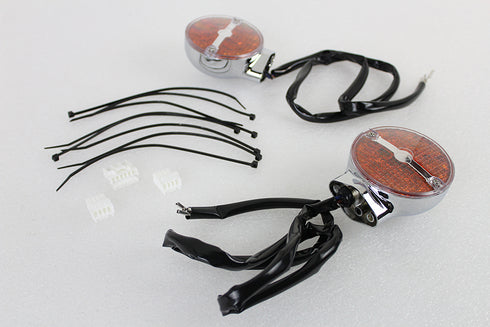 Wyatt Gatling Amber LED Flat Lens Turn Signal Set - 33-1677