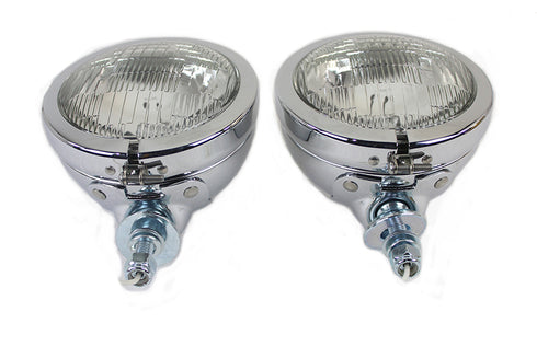 Wyatt Gatling 4-1/2 inch Fluted Spotlamp Set with 12 Volt Bulb - 33-1679