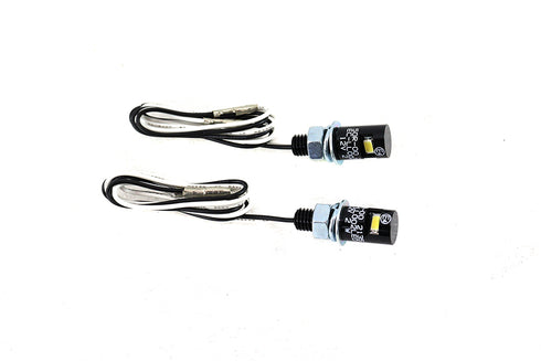 V-Twin Black Burdett License Plate Bolt Set with LED - 33-1684