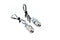 V-Twin Chrome Hagler License Plate Bolt Set with LED - 33-1685