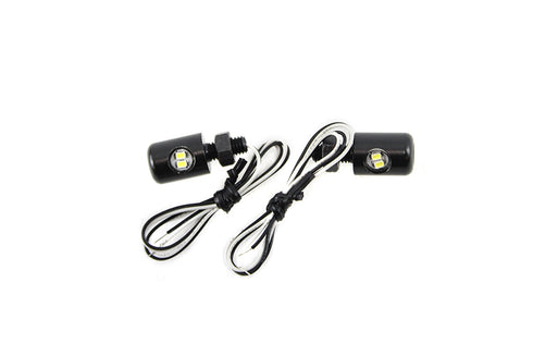 V-Twin Black Hagler License Plate Bolt Set with LED - 33-1686