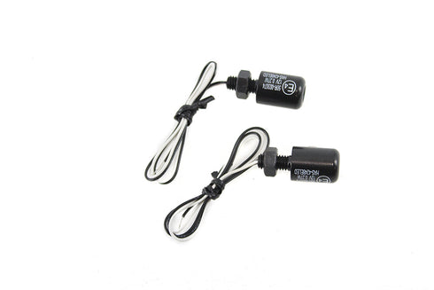 V-Twin Black Hagler License Plate Bolt Set with LED - 33-1686