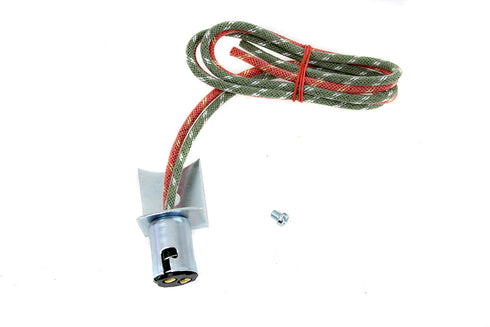 V-Twin Tombstone Tail Lamp Socket and Bracket - 33-1694