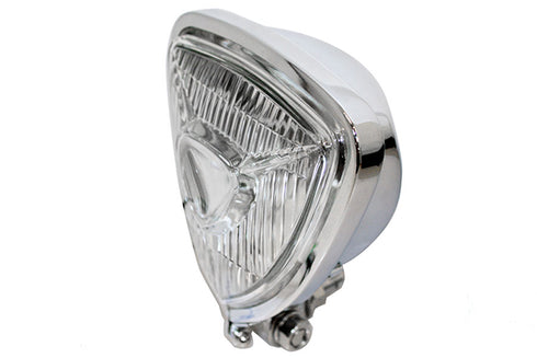 V-Twin 12 Volt Chopper Triangle Spotlamp Chrome - 33-1712