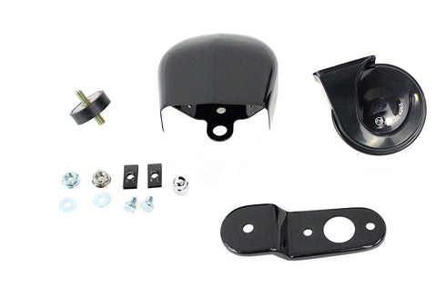 V-Twin Softail Horn Kit with Black Cover - 33-1729