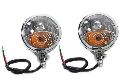 V-Twin Chrome Spotlamp Assembly Set - 33-1735