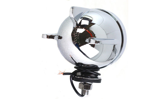 V-Twin Bomber Marker Lamp Red 3 Fin Design - 33-1753