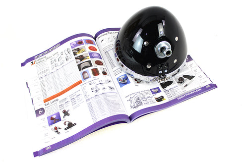 V-Twin 6 Volt LED Spring Fork Headlamp Black - 33-1793