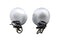 V-Twin Blackout Bullet Lamp Set Chrome - 33-1797