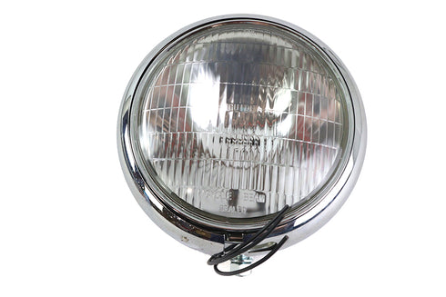 Wyatt Gatling 7 inch Cycle Beam 6 Volt Assembly Chrome - 33-1806