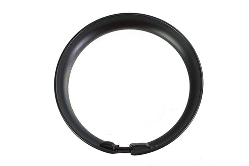 V-Twin 7 inch Headlamp Black Outer Rim - 33-1821