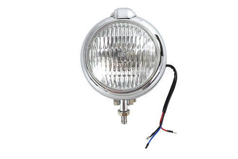 V-Twin 4-1/2 inch Bates Style Headlamp Chrome - 33-1827