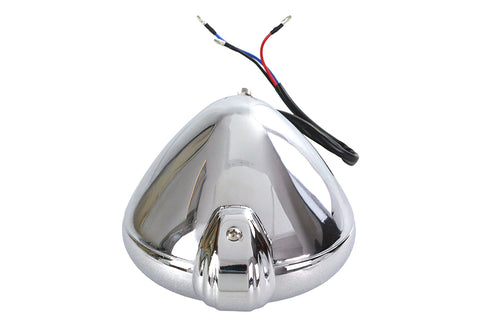 V-Twin 4-1/2 inch Bates Style Headlamp Chrome - 33-1827