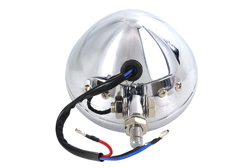 V-Twin 4-1/2 inch Bates Style Headlamp Chrome - 33-1827